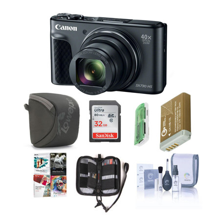 Canon PowerShot SX730 HS Digital Camera, Black - With Premium Accessory Bundle