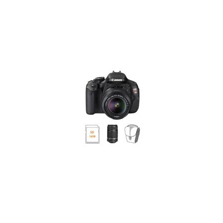 Canon EOS Rebel T3i Digital SLR Camera w/EF-S 18-55mm IS & 55-250mm IS Lenses ++