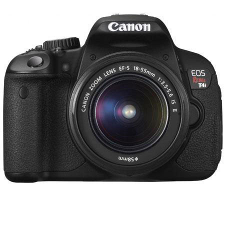 Canon EOS Rebel T4i DSLR w/Canon EF-S 18-55mm f/3.5-5.6 IS II Lens -11pc Bundle-