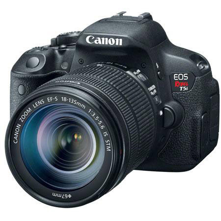 Canon T5i Camera w/18-135mm STM Lens, Bundle w/55-250mm Lens, 16GB Card, Case