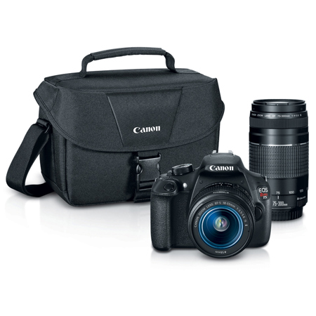 Canon EOS Rebel T5 DSLR Camera with 18-55mm & 75-300mm Lenses