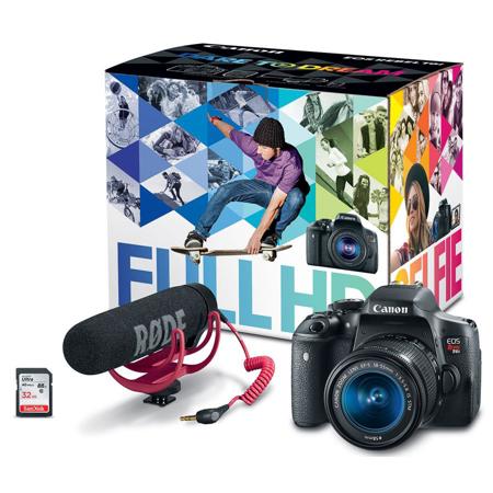Canon EOS Rebel T6i DSLR with 18-55mm STM Lens and Audio Kit - Special Bundle