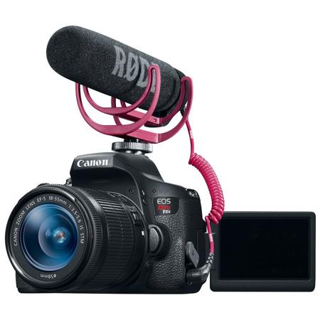 Canon EOS Rebel T6i DSLR with 18-55mm STM Lens and Audio Kit