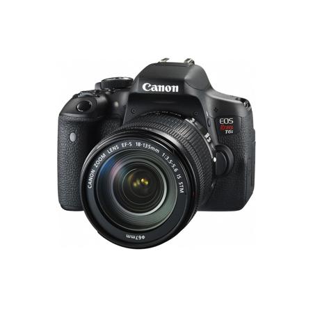 Canon EOS Rebel T6i DSLR with 18-135mm STM Lens