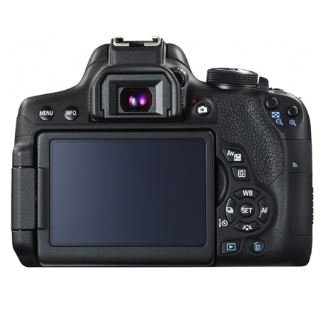 Canon EOS Rebel T6i DSLR Camera Body, 3" Touchscreen LCD, 1/8" Microphone, AV/USB Multi, HDMI C, Built-In Wi-Fi, NFC