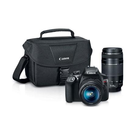 Canon EOS Rebel T6 DSLR with 18-55mm IS and 75-300mm III Lenses