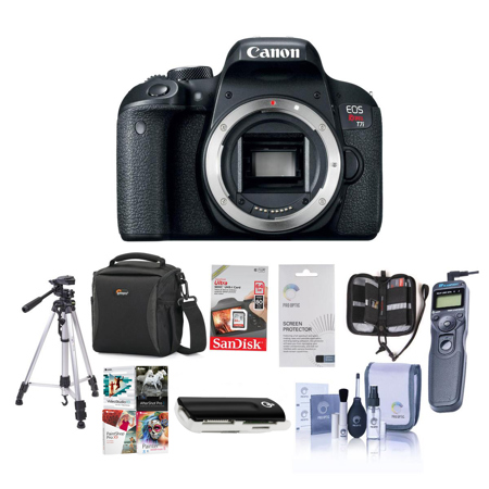 Canon EOS Rebel T7i DSLR Camera Body With Premium Accessory Bundle