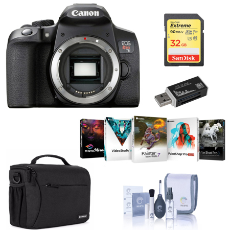 Canon EOS Rebel T8i DSLR Camera Body - With Free PC Accessory Bundle