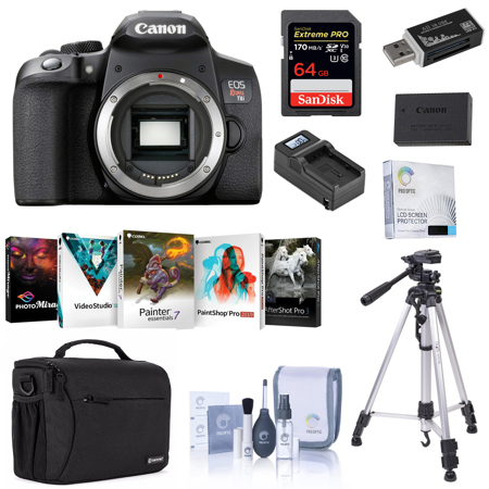 Canon EOS Rebel T8i DSLR Camera Body - With Accessory Essential Kit