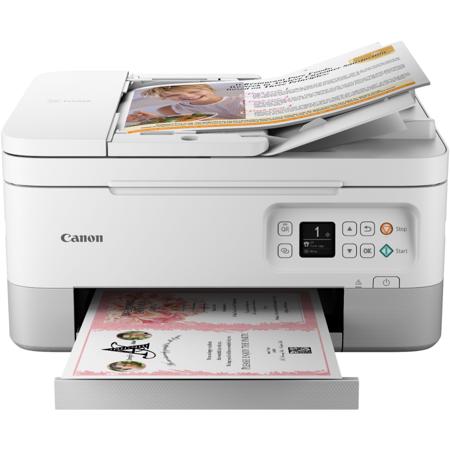 Canon PIXMA TR7020a Wireless All-In-One Inkjet Color Printer, White