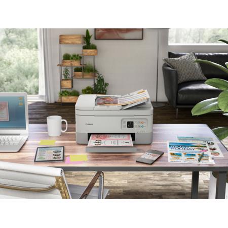 Canon PIXMA TR7020a Wireless All-In-One Inkjet Color Printer, White