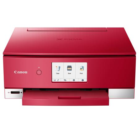 Canon PIXMA TS8220 Wireless Office All-In-One Printer, Red