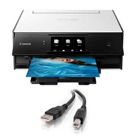 Canon PIXMA TS9020 Wireless All-in-One Inkjet Printer with 6' USB Printer Cable