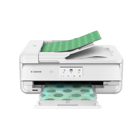 Canon PIXMA TS9521Ca Wireless All-In-One Duplex Color Inkjet Printer, White