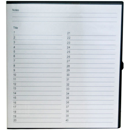 Delkin Devices Archival Storage Binder for Up to 40 Discs