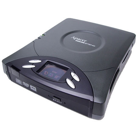 Jobo CP300 Apacer Disc Steno, Burns CDs & DVDs Directly from Memory Cards, Battery Operated, with USB Interface.