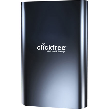 Clickfree C2 1TB Portable 2.5in External Hard Drive, Bk