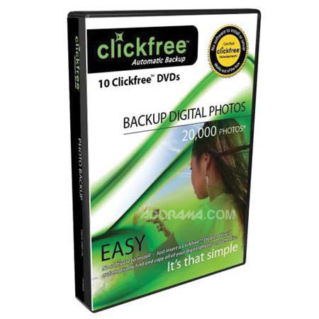 Clickfree DVD100 Photo Auto Backup DVDs, 4.5GB, 10 Pack