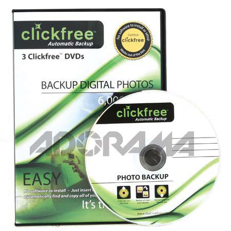 Clickfree DVD100 Photo Auto Backup DVDs, 4.5GB, 3 Pack
