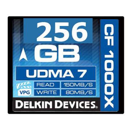 Delkin Devices 256GB CompactFlash 1000x Memory Card