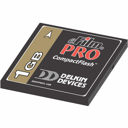 Delkin Devices 1 GB Pro High Speed Compact Flash Memory Card.