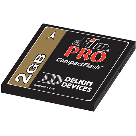 Delkin Devices 2 GB Pro High Speed Compact Flash Memory Card.