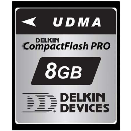 Delkin Devices 8GB CompactFlash PRO UDMA 420X Memory Card