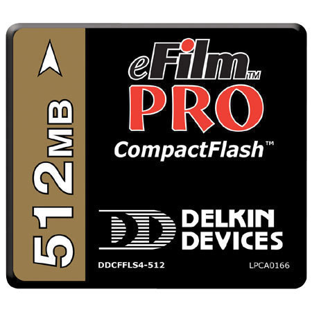 Delkin Devices 512mb Pro High Speed Compact Flash Memory Card.