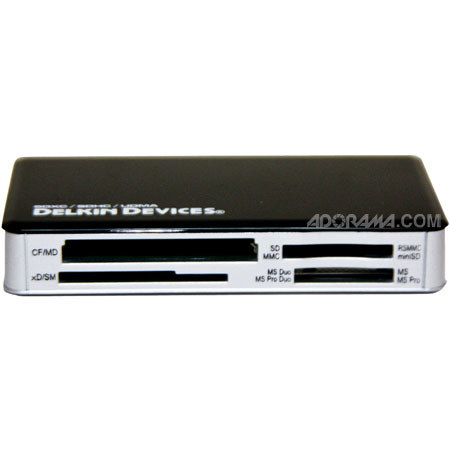 Delkin Devices USB 2.0 Universal Card Reader, Black