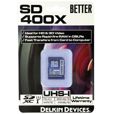Delkin Devices 64GB UHS-I SDXC Memory Card