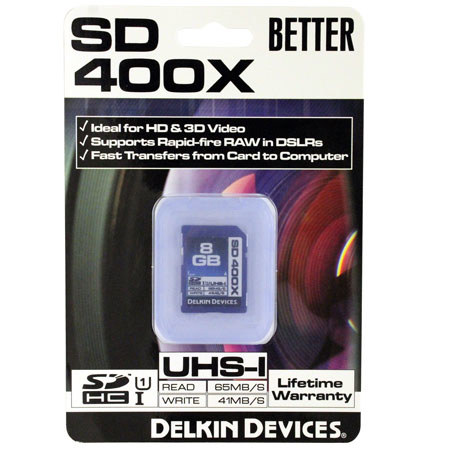 Delkin Devices 8GB SDHC UHS-I 400x Memory Card