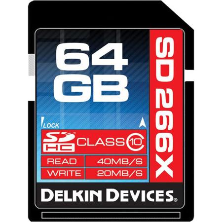 Delkin Devices 64GB Class 10 SDXC Memory Card