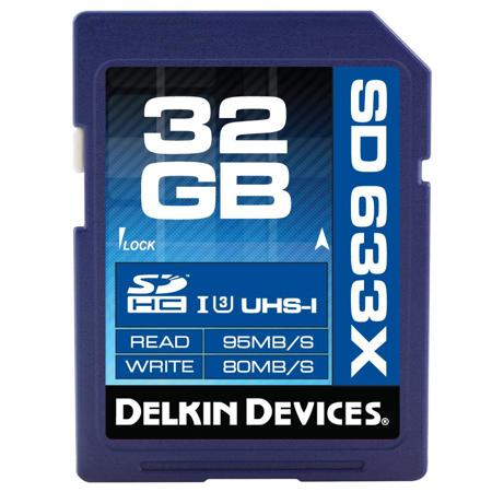 Delkin Devices 32GB Elite Class 10 UHS-1 SDHC Memory Card