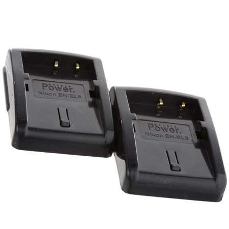 Delkin Devices Two Charging Plates for Nikon ENEL8 Battery