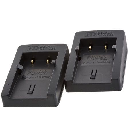 Delkin Devices Two Charging Plates f/Olympus LI-40B/42B Battery