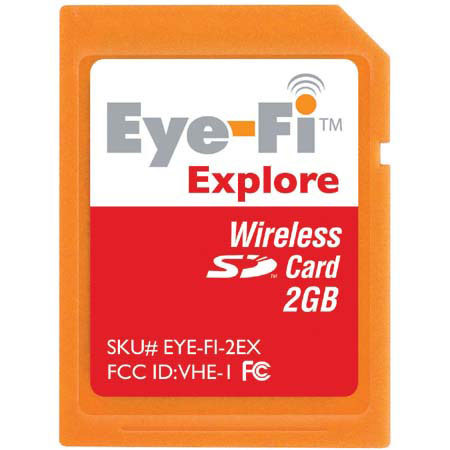 Eye-Fi Explore, Wireless Geotagging 2 GB Secure Digital SD Memory Card