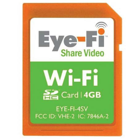 Eye-Fi Share Wireless 4GB Digi SD Mem Card w/WebShare