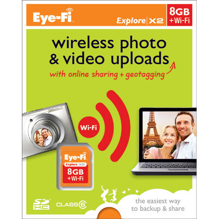 Eye-Fi Connect X2 WiFi 8GB SDHC Memory Card