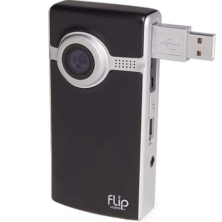 Pure Digital Technologies Ultra Series Flip Video F260B, 60 Minute Mini Camcorder with USB Connector, Black