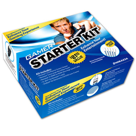 Norazza Blu-ray/Gamer Survival Pack w/ Microfiber Cloth