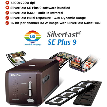 Plustek OpticFilm 8300i SE 35mm Film and Slide Scanner OF8300ISE