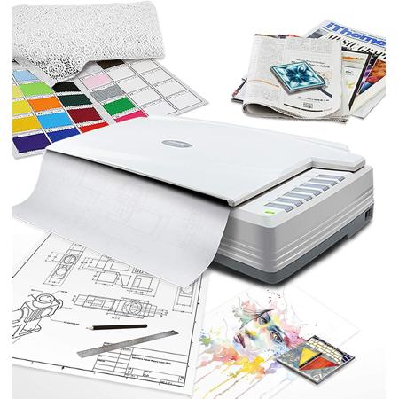 Plustek OpticPro A320E A3 CCD Flatbed Scanner