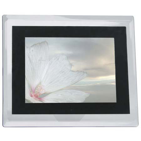 Jobo 10.4" Digital Photo Frame with 512mb Internal Memory, Clear Acrylic Frame with Black Acrylic Insert