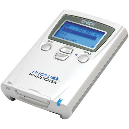 INOI By Argosy Research Photo Hard Disk, 20GB Palm-Sized Portable Backup Storage Device & Card Reader.