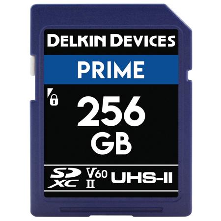 Delkin Devices PRIME 256GB 1900X V60 UHS-II SDXC Memory Card
