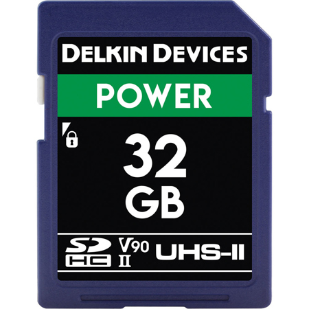 Delkin Devices 32GB SDHC 2000X Memory Card V90 UHS-II