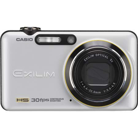 Casio High Speed Exilim EX-FC100WE Digital Cam Kit, Wht