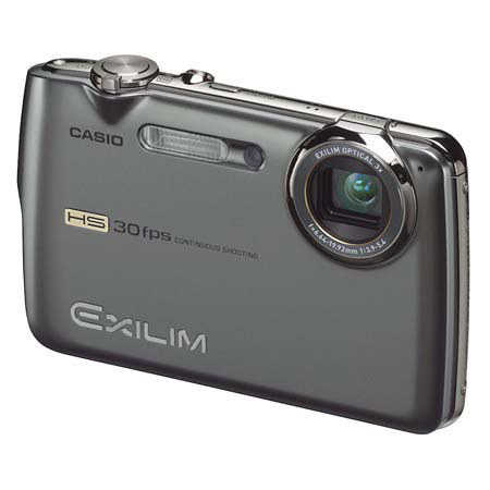 Casio High Speed Exilim EX-FS10GY Cam Kit,Grey w/Tripod