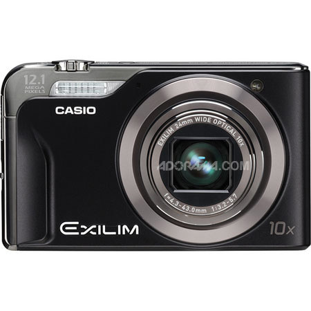 Casio EXH10BK Compact Digital Camera in Black