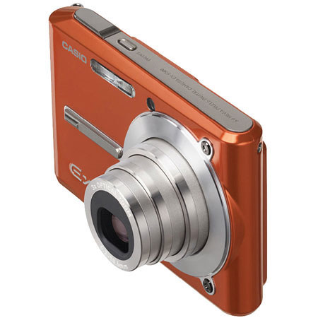 Casio Exilim EX-S500-EO Digital Camera, 5 mp, 3x Optical, 4x Digital Zoom with 2.2" inch LCD Screen - Orange finish